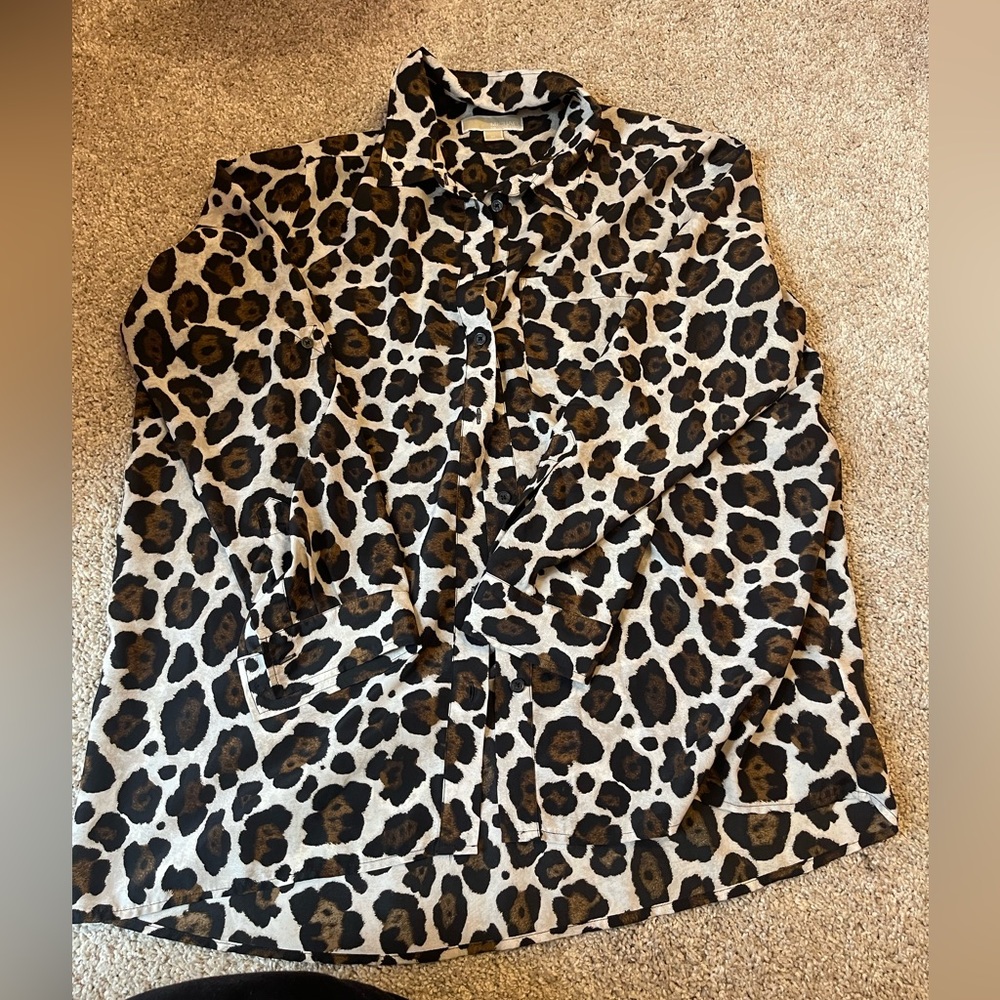 Michael Kors Leopard Blouse